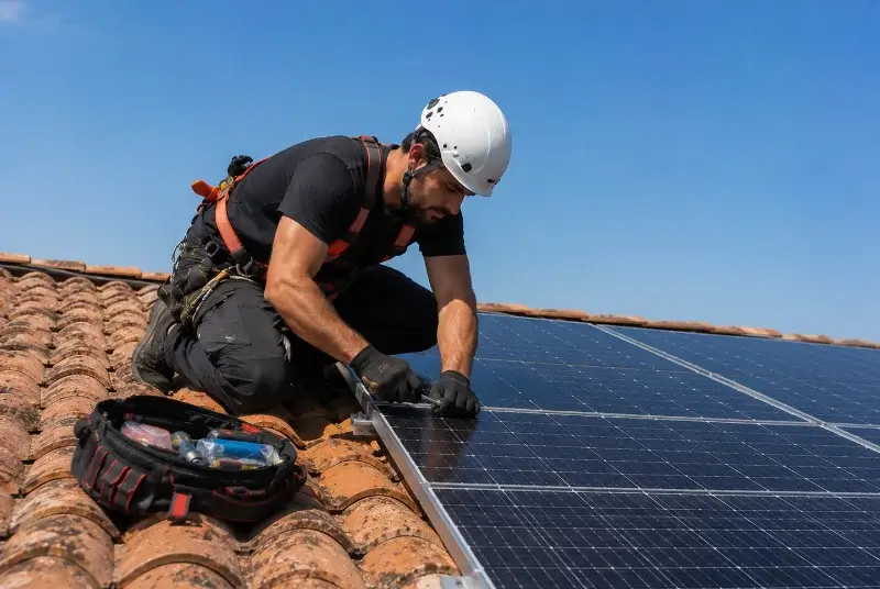 Maintenance et monitoring de panneaux solaires à Cuzieu
