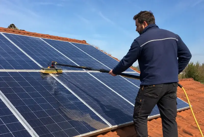 Nettoyage et entretien de panneaux solaires à Cuzieu
